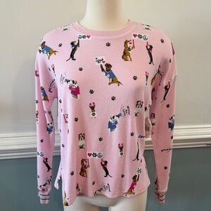 PJ Salvage Women's Woof for Love long-sleeve thermal top luxury loungewear